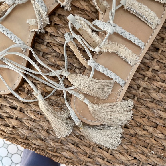 EUC SCHUTZ LACE UP JOLINA SANDALS SZ 8.5 - Picture 5 of 6